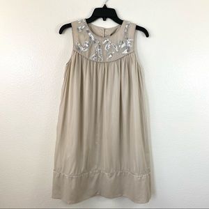 Robert Rodriguez Sequin Shift Dress Ecru 4